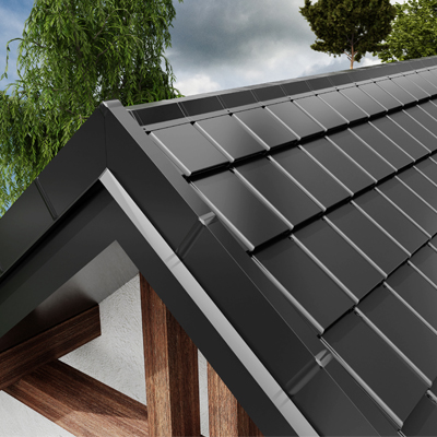Ridge tile for the IZI® modular roofing tiles