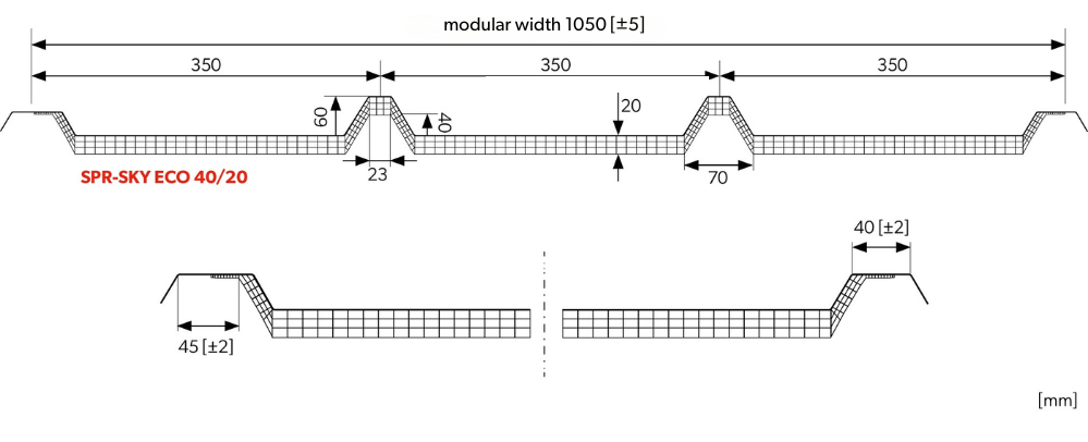 Skylights for sandwich panels - specification | BP2